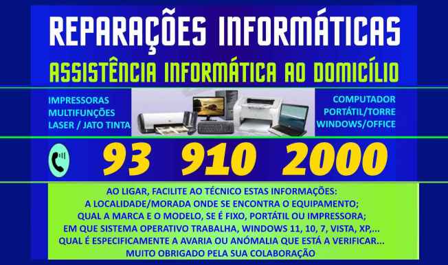 Importante: Ligue e informe os detalhes ao técnico de informática.